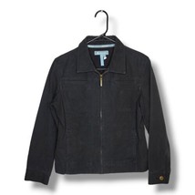 MARMOT Women&#39;s Denim Jean Jacket Black Size Small Full Zip Slim Fit  - £20.42 GBP