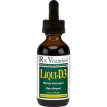 NEW Rx Vitamins Liqui-D3 2000 IU Gluten Free Hypoallergenic Supplement 1 oz - £18.82 GBP