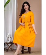 Attractive Pregnant / Maternity Women Kurti Gown Suit Easy baby Feeding ... - $38.09