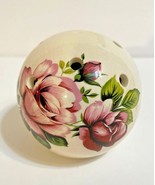 Vintage Pomanorr by Salli Robinson Floral Hand Painted 3 Inches - £13.22 GBP