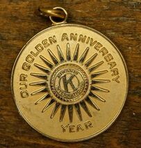 Vintage Jewelry KIWANIS CLUB 50th Anniversary Charm Pendant 1973 Radford... - $24.74