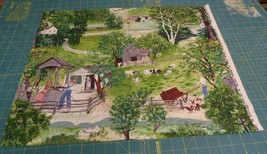 Grandma Moses Fabric &quot;At The Well&quot; New Unused - £36.72 GBP