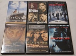 Titanic, Gangs Of New York, Body Of Lies, Aviator, Inception &amp; The Departed DVD - £10.66 GBP