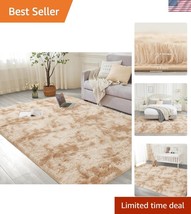 Luxurious 8x10 Tie-Dye Shag Rug - Soft Faux Fur Indoor Decorative Carpet - $149.99