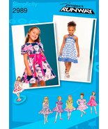 Simplicity Project Runway Pattern 2989 Girls Dresses with Bodice and Ski... - $12.19 CAD