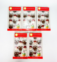 Wilton Icing Christmas Candy Cake Decorations Santa Reindeer 1.62 Oz Ea ... - $22.20