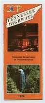 Tennessee Highways 1974 Official State Map Department of Transportation  - £9.27 GBP