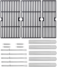 Grill Cooking Grates Grid Heat Plates Burners Kit For Charbroil 5 Burner Grills - £99.27 GBP