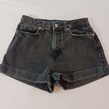 Wild Fable Women&#39;s Black Cotton Denim Pockets Shorts Size 4/27R (28×/2.5) - $15.83