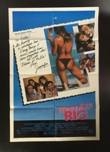 1984 Blame it on Rio 41&quot; x 27&quot; Original Movie Poster Michael Caine, Demi... - $28.50