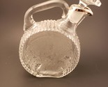 Rare 1938 Paden City "Spring Orchard" Tilted Etch Glass Silver Overlay Decanter - $81.00