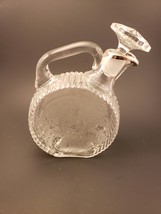 Rare 1938 Paden City &quot;Spring Orchard&quot; Tilted Etch Glass Silver Overlay Decanter - £71.77 GBP