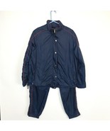 VTG Ralph Lauren Nylon 2 PC Track Suit MED Windbreaker &amp; SMALL Pants Nav... - $44.51