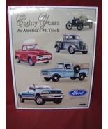 Retro Styled Ford Metal Sign 80 Years Tribute America&#39;s Pickup Truck 191... - £23.35 GBP