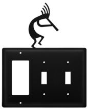 Village Wrought Iron Kokopelli GFCI Double Switch Cover - £12.74 GBP