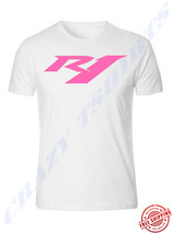 Yamaha R1 White T-SHIRT Yzf R1 Banshee Pink R1 Logo - £9.48 GBP