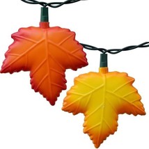 Autumn leaf Sting lights - Thanksgiving party lights - Red &amp; Gold Maple ... - $59.00