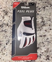 Wilson Feel Plus Golf Glove, Men&#39;s Left Hand, size M, Soft Synthetic Leather - £10.84 GBP