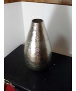 mitchell gold bob williams Decor TALIS VASE textured metal gold 13.5T Mo... - $59.40