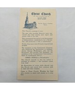 Vintage Christ Church In Philadelphia Second Street Above Market Flyer  - $9.90