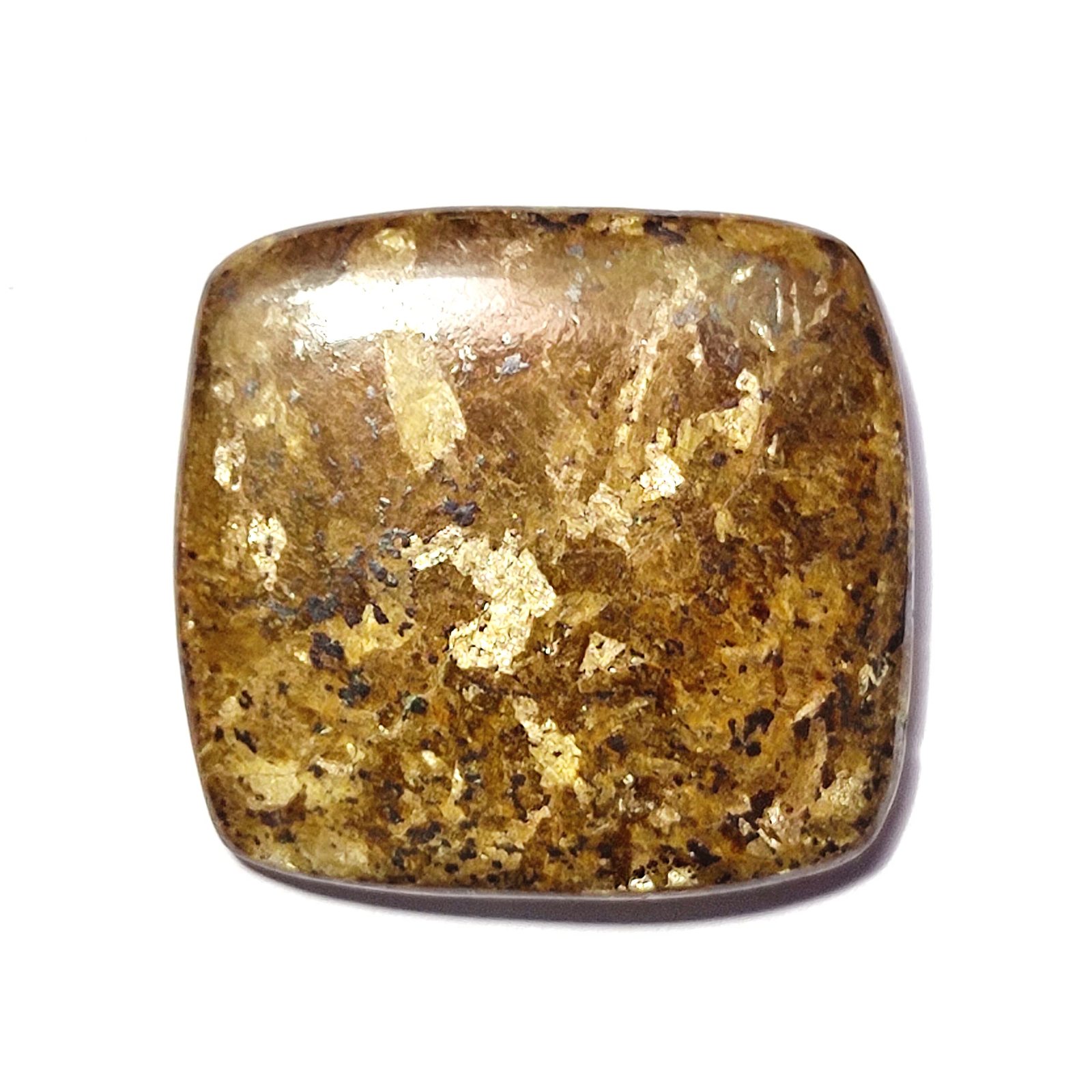 28.38 Carats TCW 100% Natural Beautiful Brown Jade Cushion Cabochon Gem ... - $12.73