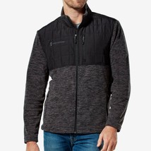 New Free Country Men&#39;s Full Zip Overlay Fleece Jacket Variety Color &amp; Sizes - £35.16 GBP