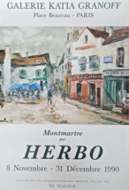 Fernand Herbo- Poster Original Exhibition - Montmartre - Paris - 1990 - £125.10 GBP