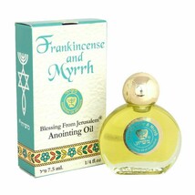 Authentisches Salböl Weihrauch &amp; Myrrhe Ein Gedi Jerusalem 0,25fl.oz/7,5ml - $12.25