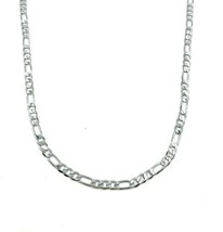 3mm Figaro Chain Necklace Stainless Steel Lobster Clasp 19&quot; s93 - £3.17 GBP