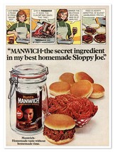 Hunt&#39;s Manwich Secret Ingredient Comic Strip Vintage 1972 Full-Page Maga... - $9.70