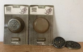 Vtg 70s Pair Sears Craftsman Classic Designer Trim Mediterranean Knob Ba... - $40.46 CAD