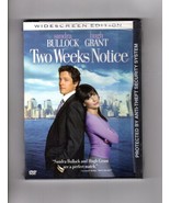 TWO WEEKS NOTICE DVD 2003 Widescreen Edition Sandra Bullock Hugh Grant S... - £3.51 GBP