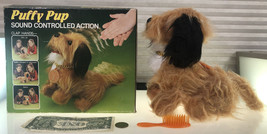 Toy Center Vintage Puffy Pup Sound Activated Toy - £21.76 GBP