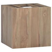 Wall-mounted Bathroom Cabinet Natural Teak Solid teak wood - $2,374.45 MXN