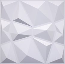 Dundee Deco 3D Wall Panels - Contemporary Diamond Paintable White PVC Wall Panel - £6.15 GBP+