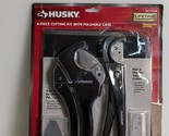 Husky 4-Piece PVC Cutting Kit with Foldable Pouch and Replacement Blades - £19.42 GBP