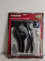 Husky 4-Piece PVC Cutting Kit with Foldable Pouch and Replacement Blades - £19.38 GBP