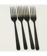 Herdmar Oslo Black Salad Forks Matte 7 1/4&quot; 18/10 Lot of 4 - €50,11 EUR