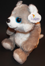 NWT Sweet Face Wishpets Gray Plush Stuffed Animal Toy Lovey Valentine&#39;s Day - $15.11