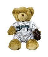 Build A Bear MLB Florida Marlins Baseball Uniform Glove 15&quot; BABW Plush Bear - $17.10
