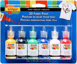Scribbles 3D Fabric Paints 1oz Shiny - £15.34 GBP