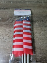 PATRIOTIC AMERICAN FLAG ~ Red White Blue Stars JULY 4TH MEMORIAL. 3 Pack - $11.76