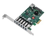 SIIG 7-Port USB 3.0 5Gbps PCIe Expansion Card with Full and Low Profile ... - $81.30