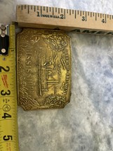 Vtg Belt buckle Tiffany New York Queen of the West Mississippi 3 5/8  * 2.5 inch image 4