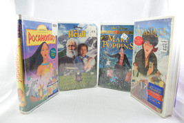 Lot of 4 Walt Disney VHS  New Sealed Pocohontas Heidi Mary Poppins Anastasia - £15.49 GBP