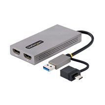 Star Tech.Com USB-C To Dual-HDMI Adapter, USB-C/A To 2X Hdmi, 4K 60Hz, 100W Pd Pa - $102.72