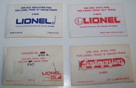 Lionel Fundimensions MPC era track pins envelope/packet 4 different Seal... - $10.00