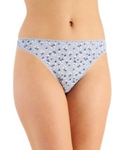 Charter Club Everyday Cotton Women&#39;s XL Lace-Trim Thong Floral - £7.67 GBP