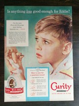 Vintage 1952 Curity Bauer &amp; Black Sterile Adhesive Tape Boy Original Ad 721 - £5.22 GBP