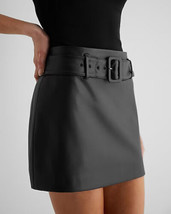 Mini Genuine Lambskin Designer Slim Fit Skirt Sexy Black Leather Unique ... - $108.70